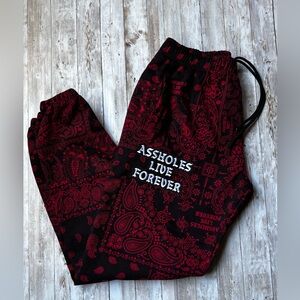 ALF Black and Red Graphic Sweatpants
